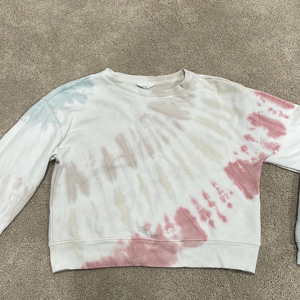 Striped tie dye, Gap soft long sleeve.